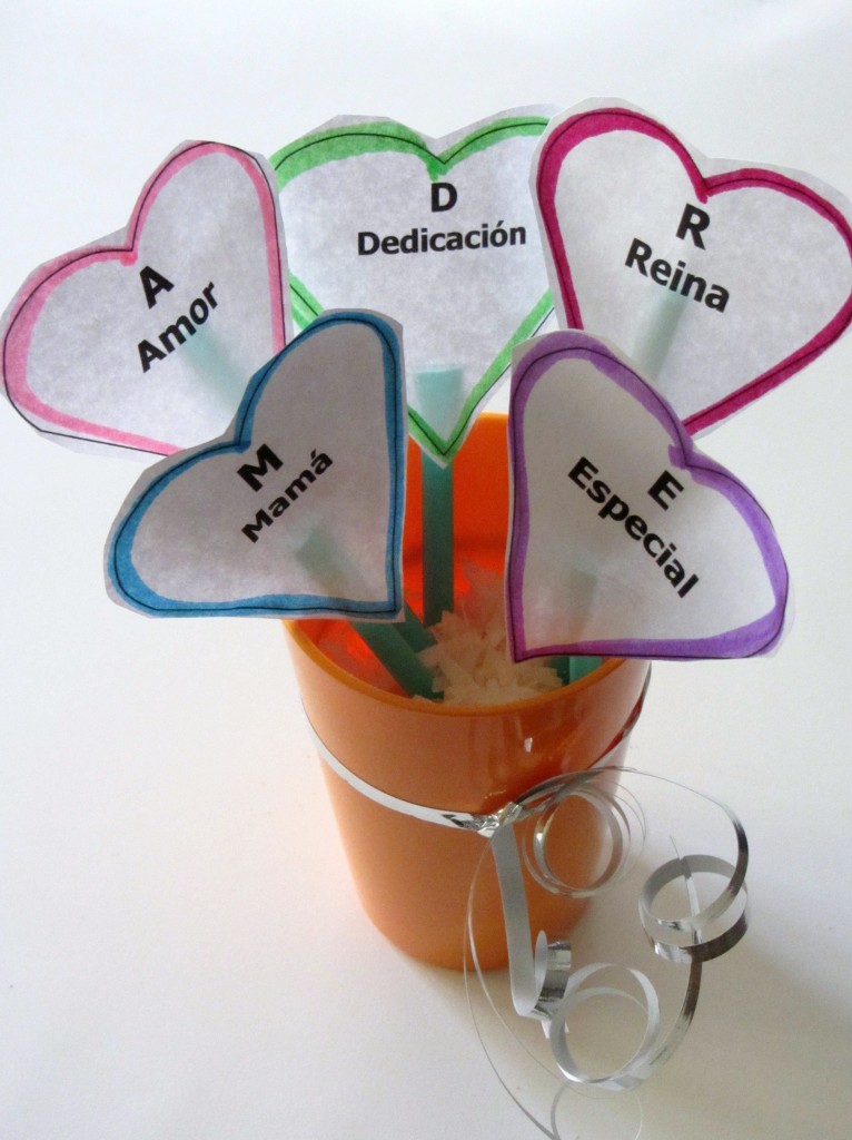 simple mother's day craft in spanish