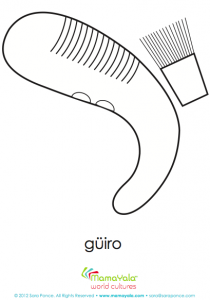 latin american spanish instrument guiro
