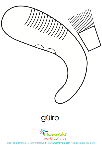latin american spanish instrument güiro