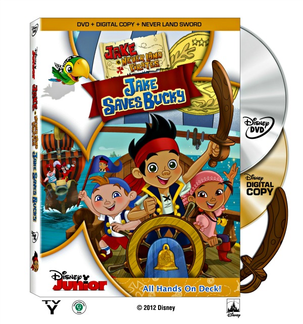 The "Jake and the Never Land Pirates: Jake Saves Bucky" DVD conta...