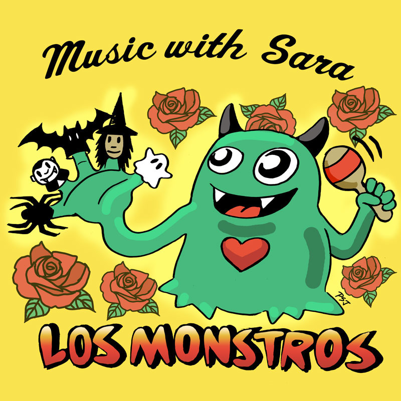 Los Monstros Music With Sara Halloween Bilingual song music