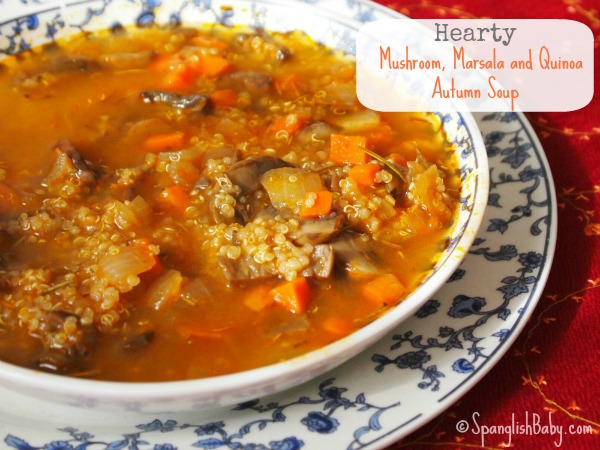 Hearty Mushroom, Marsala and Quinoa Autumn Soup recipe