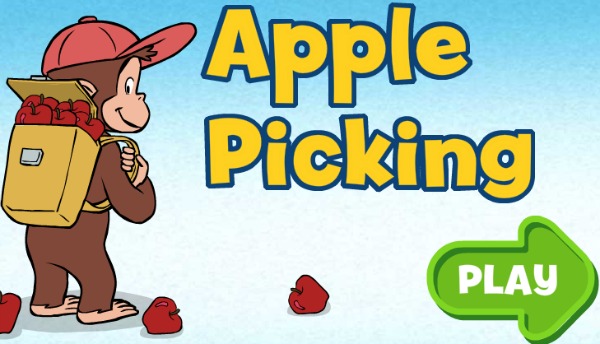 PBS Kids Curious George Apple Picking game