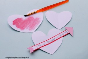 secret message valentines "invisible ink" by inspired by family mag - SpanglishBaby.com