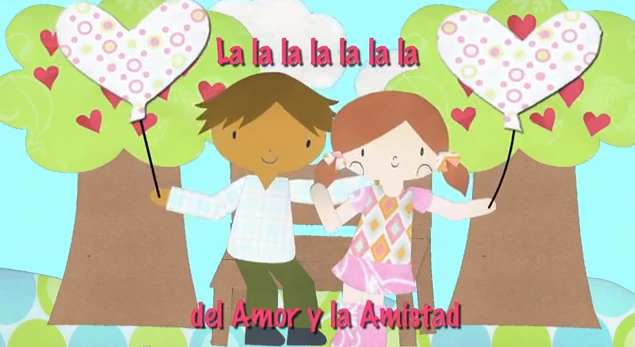 Valentine's video in Spanish and English by Music with Sara -- spanglishbaby.com