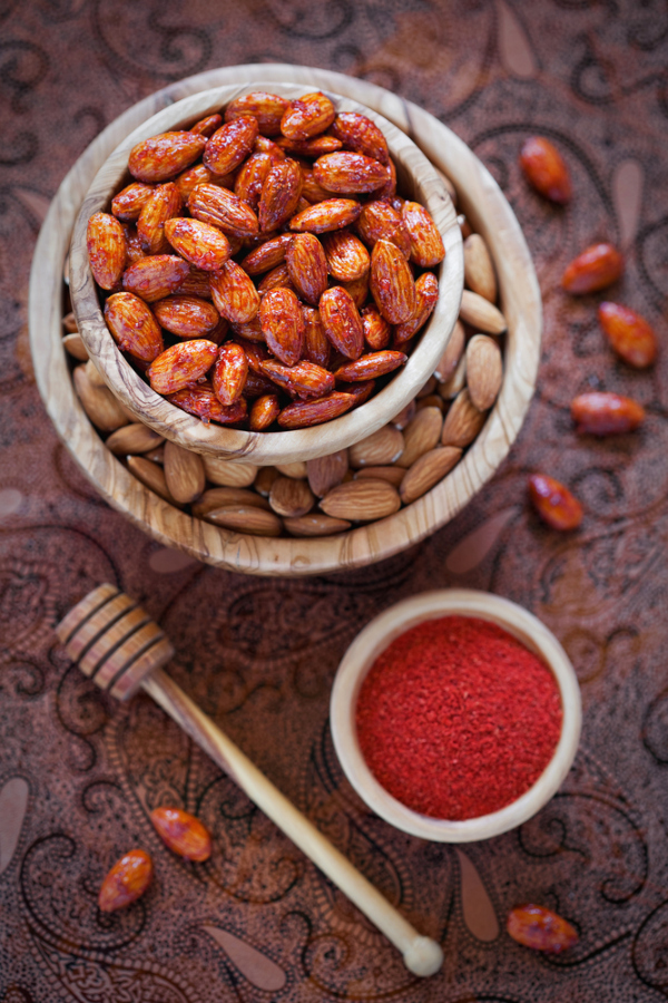 Caramelized Nuts with Honey and Chile Piquín recipe