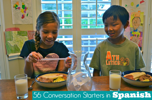 56 Questions in Spanish to Spark Family Dinner Conversations {Printable Sheet} - SpanglishBaby.com