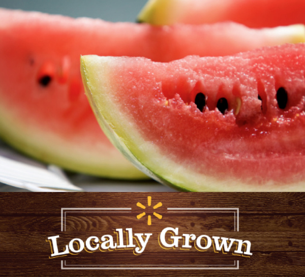 locally grown watermelon from Walmart