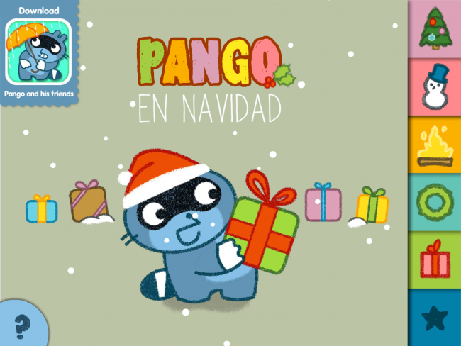 Multilingual Christmas app: Pango en Navidad -- SpanglishBaby.com